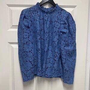 Blue Lace Women's Top
